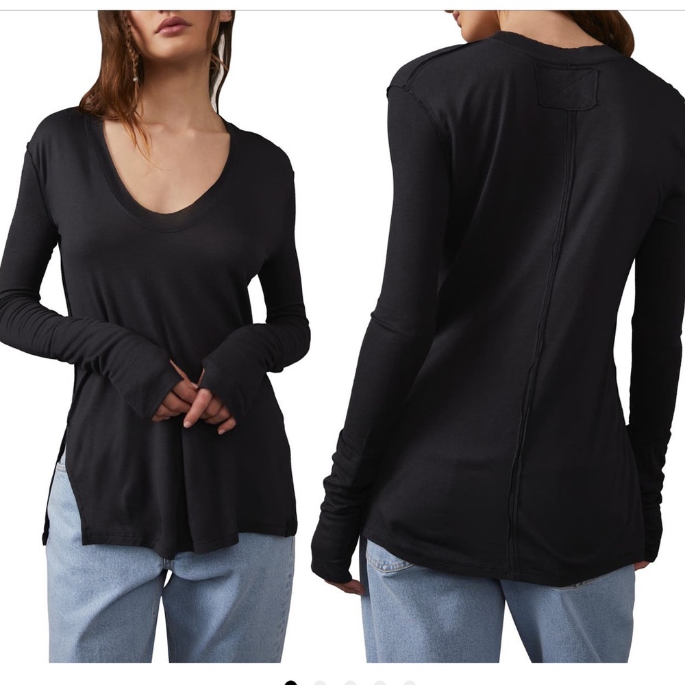 FREE PEOPLE TOP✨ We The Free Fresh & Clean Long Sleeve Top
